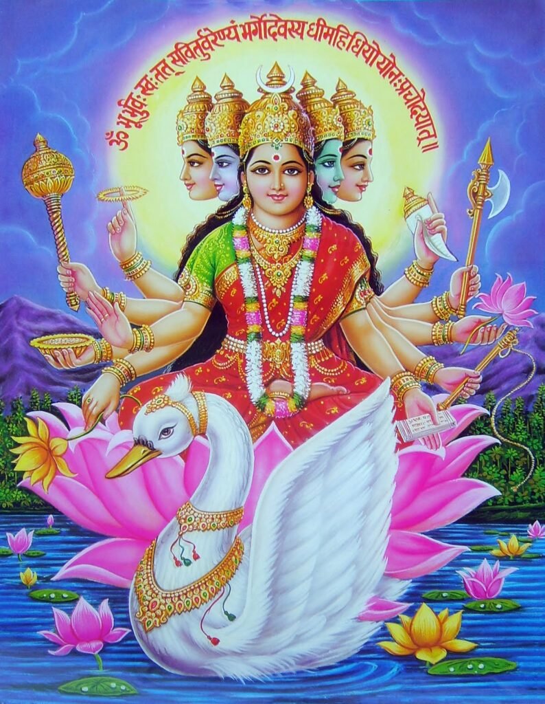 यज्ञोपवीत(जनेऊ) सनातन धर्म की पहली सिड़ी 5 Goddess Gayatri Maa Photo
