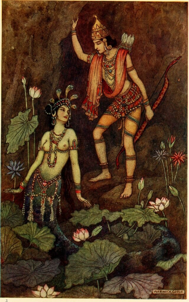 Arjuna and the River Nymph by 1913